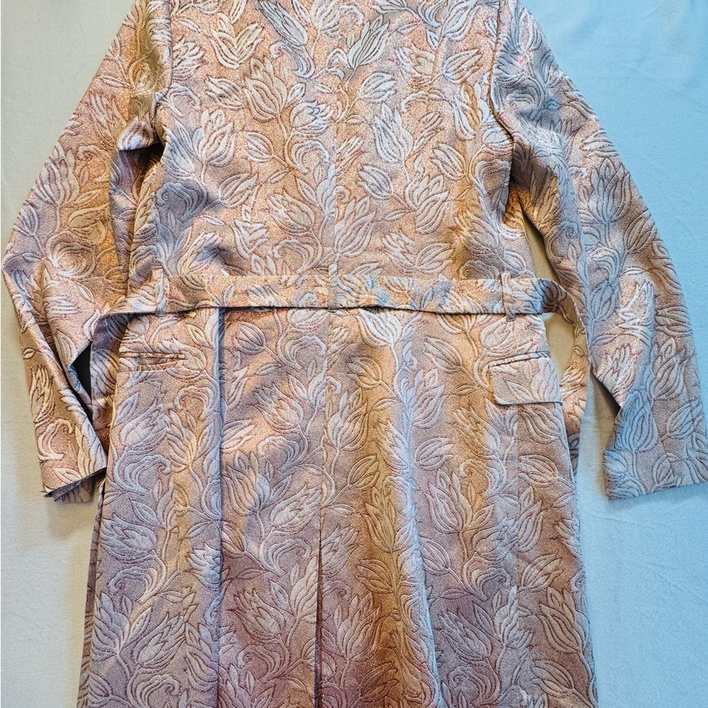 Marciano Jacquard Pink Trench With Belt‎ Size Medium - Picture 2 of 8
